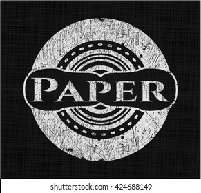 Paper on blackboard
