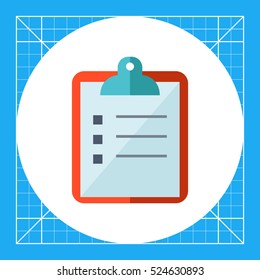 Paper on clipboard icon
