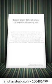 Paper on the floor 