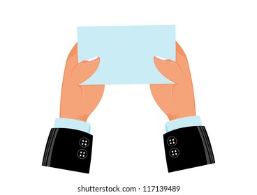 Paper on hand
