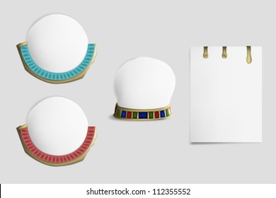 Paper on the stand. Vector illustration