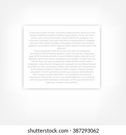 paper on a white background stylish illustration