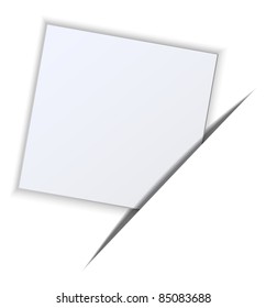 Paper on a white background. Vector illustration
