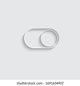 paper On/Off switch icon. turn sign vector