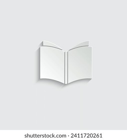 paper Open book icon vector sign