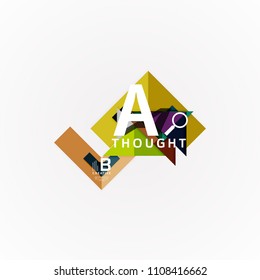 Paper option steps diagram infographic layout. Vector artistic illustration for business presentation, web banner or poster