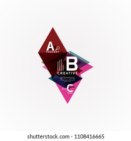 Paper option steps diagram infographic layout. Vector artistic illustration for business presentation, web banner or poster