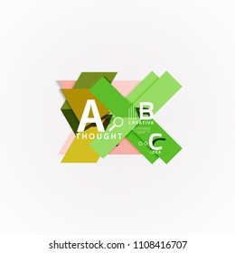 Paper option steps diagram infographic layout. Vector artistic illustration for business presentation, web banner or poster
