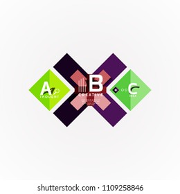 Paper option steps diagram infographic layout. Vector artistic illustration for business presentation, web banner or poster
