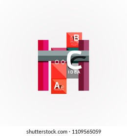 Paper option steps diagram infographic layout. Vector artistic illustration for business presentation, web banner or poster