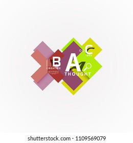 Paper option steps diagram infographic layout. Vector artistic illustration for business presentation, web banner or poster