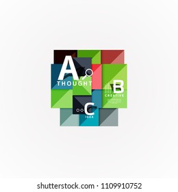 Paper option steps diagram infographic layout. Vector artistic illustration for business presentation, web banner or poster