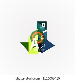 Paper option steps diagram infographic layout. Vector artistic illustration for business presentation, web banner or poster