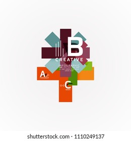 Paper option steps diagram infographic layout. Vector artistic illustration for business presentation, web banner or poster