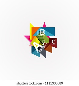 Paper option steps diagram infographic layout. Vector artistic illustration for business presentation, web banner or poster