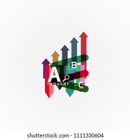 Paper option steps diagram infographic layout. Vector artistic illustration for business presentation, web banner or poster