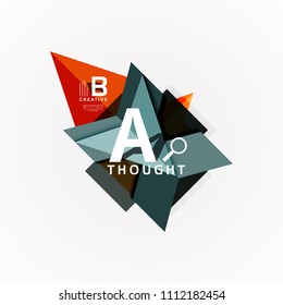 Paper option steps diagram infographic layout. Vector artistic illustration for business presentation, web banner or poster