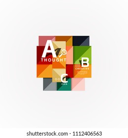 Paper option steps diagram infographic layout. Vector artistic illustration for business presentation, web banner or poster