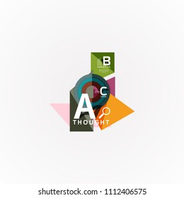 Paper option steps diagram infographic layout. Vector artistic illustration for business presentation, web banner or poster