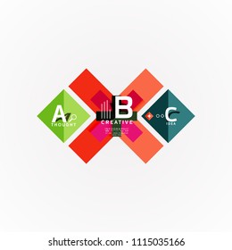 Paper option steps diagram infographic layout. Vector artistic illustration for business presentation, web banner or poster