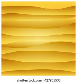 Paper orange circle banner with drop shadows. Vector illustration