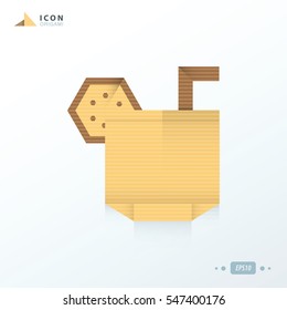 paper orange juice icon