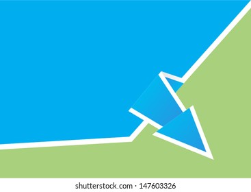 Paper Origami Arrow