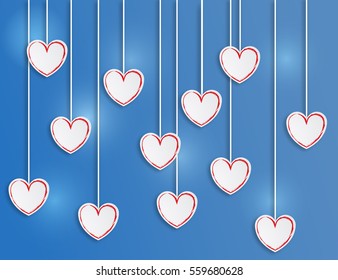 Paper Origami background or card. Vector illustration.