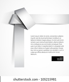 Paper origami knot background