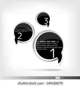 Paper origami speech bubble