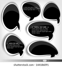 Paper origami speech bubble
