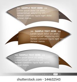 Paper origami speech bubble. Colored blank for text