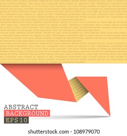 Paper origami vector background