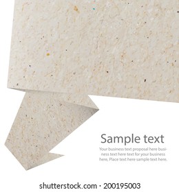 Paper origami vector banner 