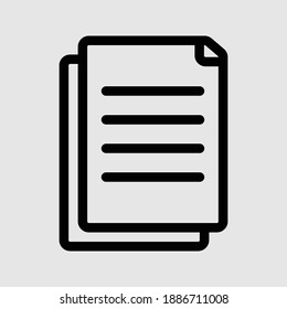 Kontursymbol einzeln auf Papier