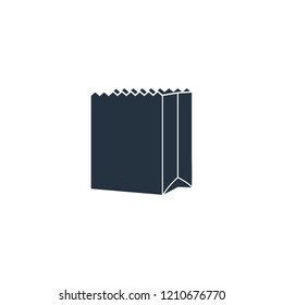 Paper pack isolated icon on white background, 400 coffee set, logo and sign
