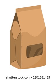 icono aislado de parodia de paquete de papel
