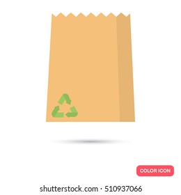 Paper package color icon. Flat design. Environmental theme for web and mobile