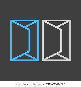 Paper package with cottage cheese vector on dark background icon. Dairy product sign. Graph symbol for cooking web site and apps design, logo, app, UI