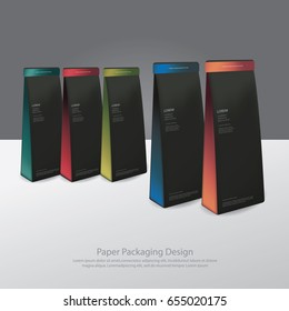 Paper Package Design Mock up Template