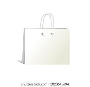 Paper package for gifts, purchases, packaging. Vector illustration.