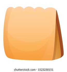 Paper package icon. Cartoon of paper package vector icon for web design isolated on white background