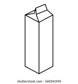 Paper package icon. Outline illustration of paper package vector icon for web