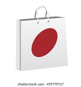 paper package isolated over white vector illustration