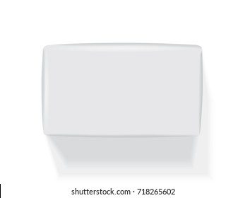 Paper packaging for products It is easy to change color mock up vector template