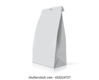 Paper packaging for your design and logo. It's easy to change colors. Mock Up Vector EPS 10