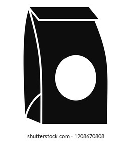 Paper packet icon. Simple illustration of paper packet vector icon for web design isolated on white background