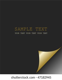 Paper page curl vector