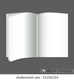 Paper page with curl, vector illustration.