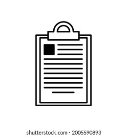 Paper, Page, Document Icon Design Graphic Template Isolated